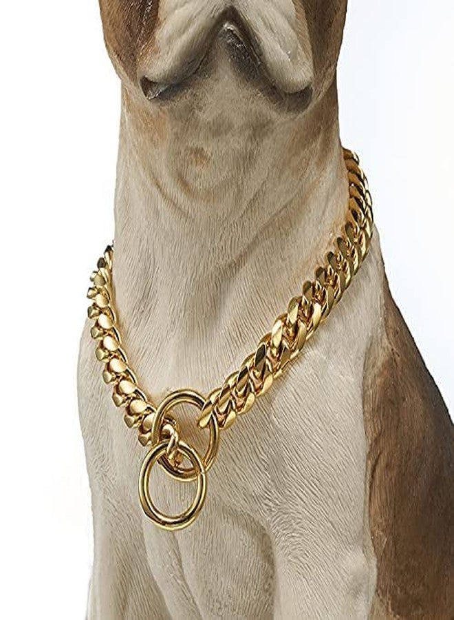 Smart Pups Dog Collar Chain, Brass Golden Chrome Plated Dog Collar (Pack of 1 Pcs) (8 no 24 inch) - Image 3